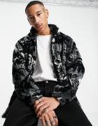 Carhartt Wip High Planes Print Fleece In Black