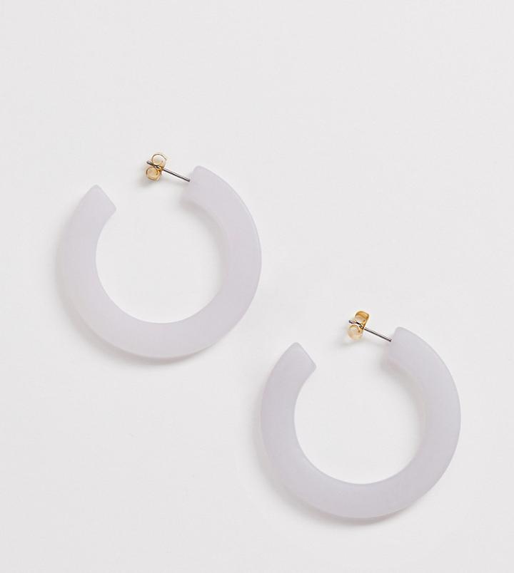 Monki Hoops In Frosted Lilac - Purple
