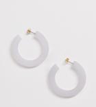 Monki Hoops In Frosted Lilac - Purple