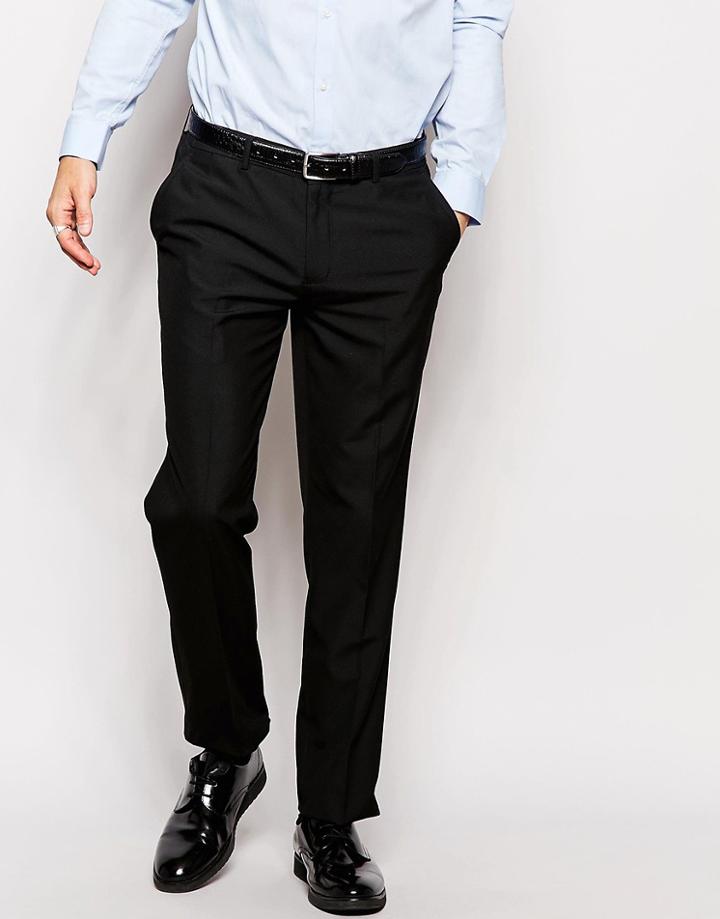 New Look Slim Fit Pants - Black