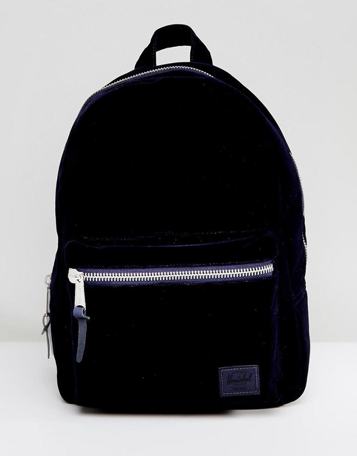 Herschel Grove Navy Velvet Backpack - Navy