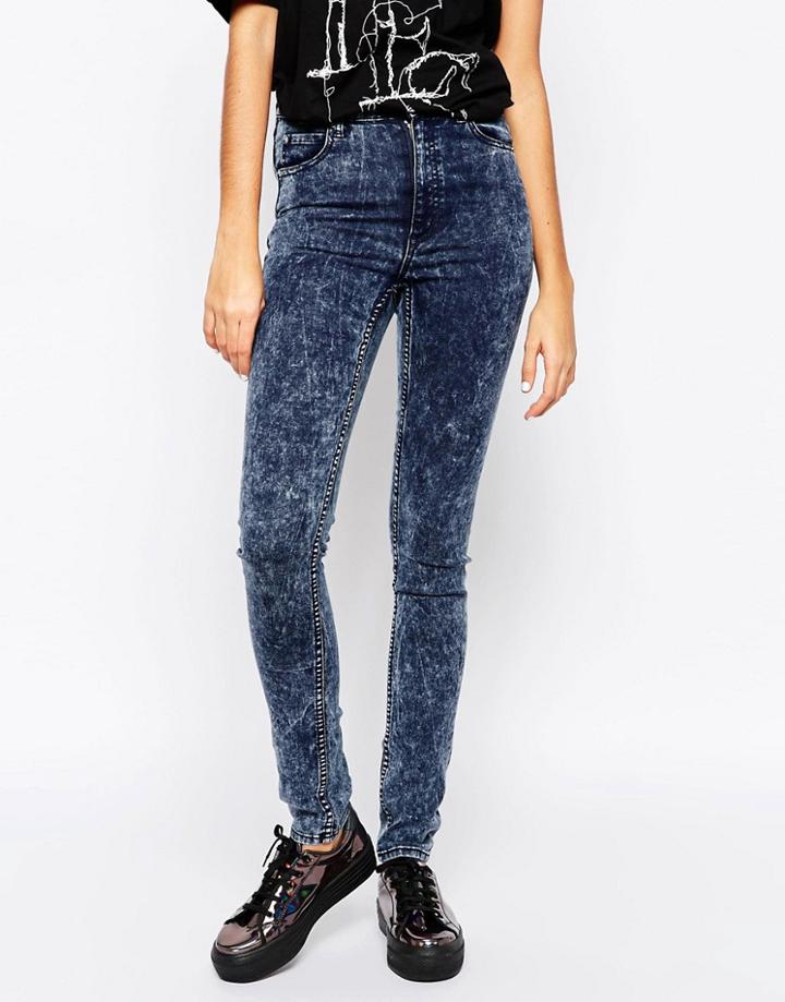 Cheap Monday Second Skin Jeans - Blue Blitz