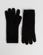 Johnstons Of Elgin Cashmere Gloves In Black - Black