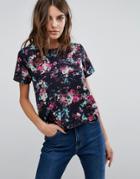 Neon Rose Mystic Haze Printed Tee - Multi