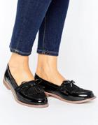 Truffle Collection Fringe Loafer - Black