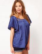 Emily & Fin Polka Tee - Blue