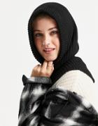 Pieces Recycled Knitted Snood In Black