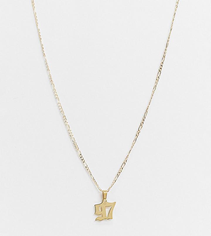 Image Gang Necklace In Gold Filled With Year 97 Pendant