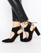Truffle Collection Mona Tie Heeled Shoes - Black Mf
