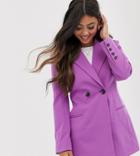 Asos Design Petite Suit Blazer In Gen Me Lilac