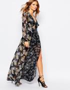 Millie Mackintosh Maxi Dress In 70s Floral Print - 11025 Col 21