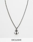 Simon Carter Anchor Chain Necklace - Silver