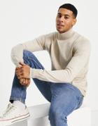 Gianni Feraud Premium Muscle Fit Stretch High Turtle Neck Sweater-white