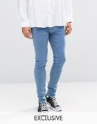 Reclaimed Vintage Super Skinny Jeans - Blue