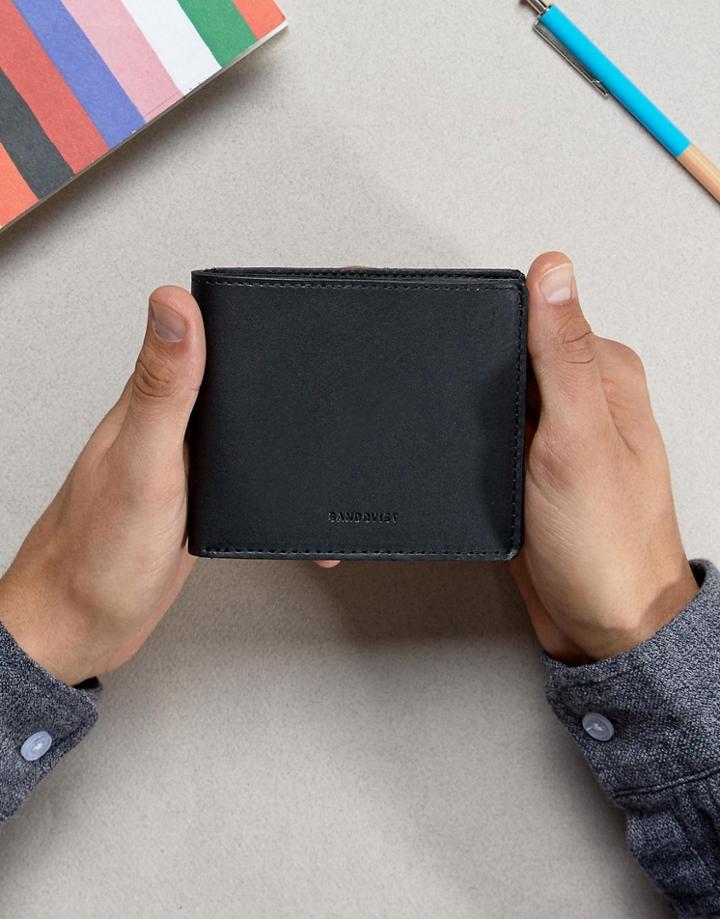 Sandqvist Bill Wallet In Leather - Black