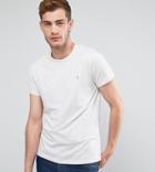 Farah Gloor Marl Slim Fit T-shirt In Oatmeal - Beige