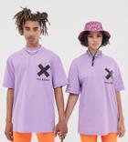 Collusion Unisex Logo T-shirt In Lilac - Purple