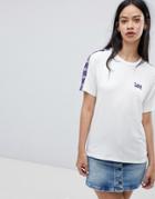 Lee T Shirt With Taping And Logo - White
