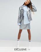 Mad But Magic Mini Skirt In Holographic Co-ord - Multi