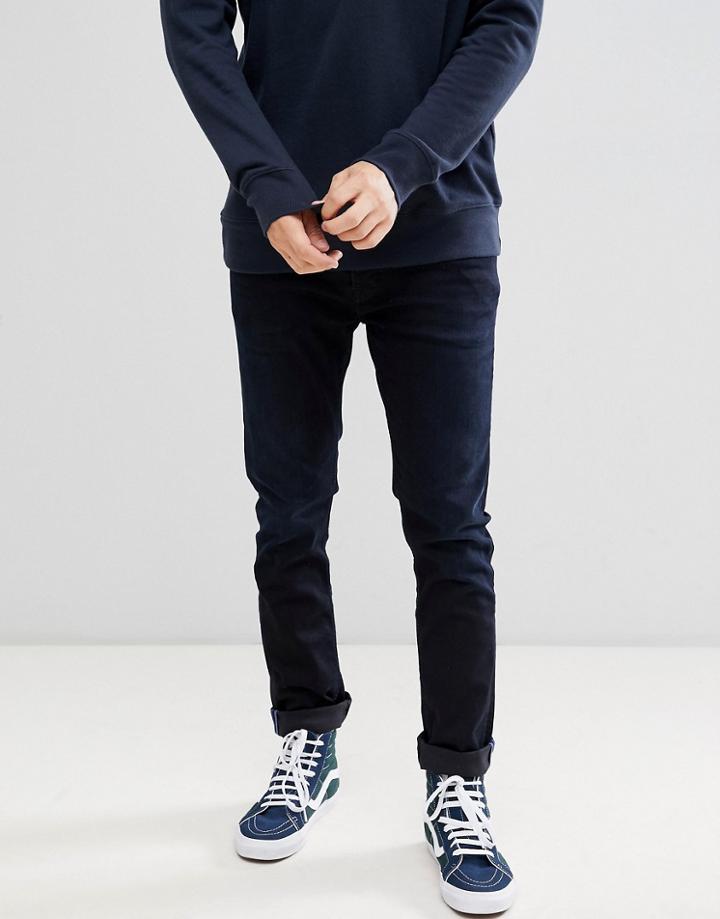 Kings Of Indigo Organic Cotton John Slim Fit Jeans In Overdye Midnight - Navy