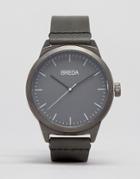 Breda Rand Gray Leather Watch - Gray