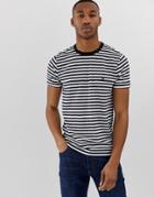 French Connection Stripe T-shirt-navy