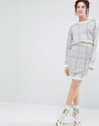 Willow And Paige Oversize Check Mini Skirt Co-ord - Multi