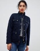 J.crew Mercantile Quilted Field Jacket - Navy