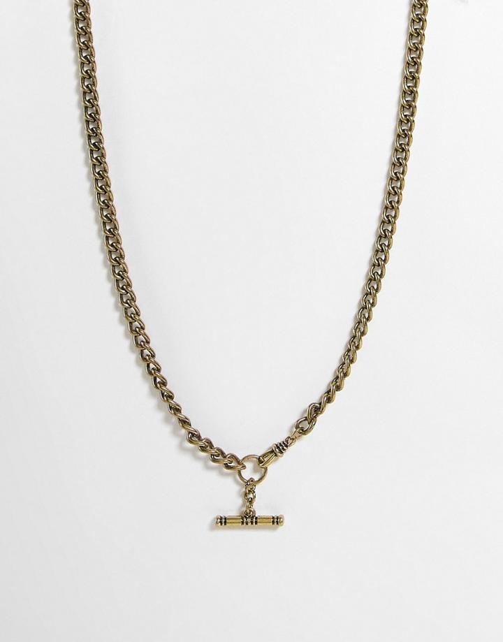 Icon Brand Talisman Bar Pendant Necklace In Gold