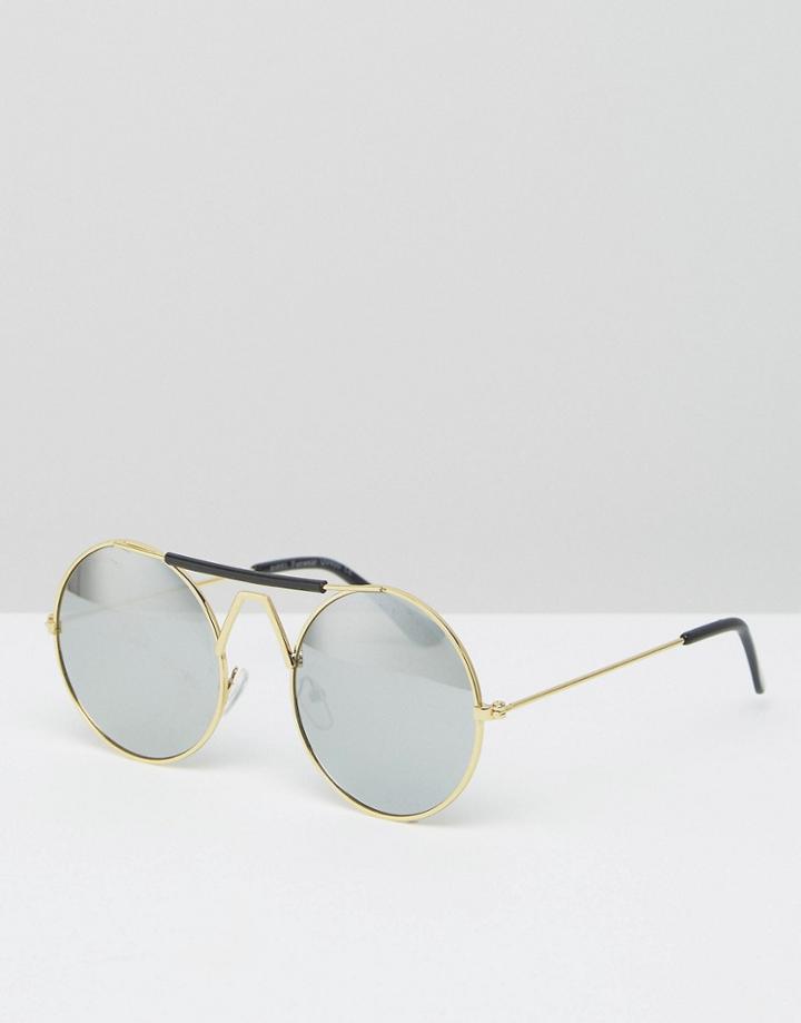 7x Round Sunglasses - Gold