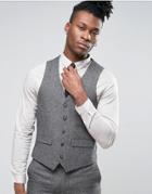 Harry Brown Donegal Wool Blend Vest - Gray