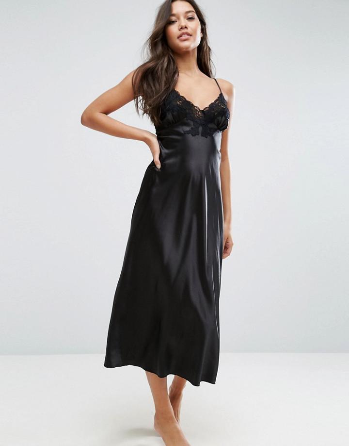 Lingadore Ava Maxi Night Dress - Black