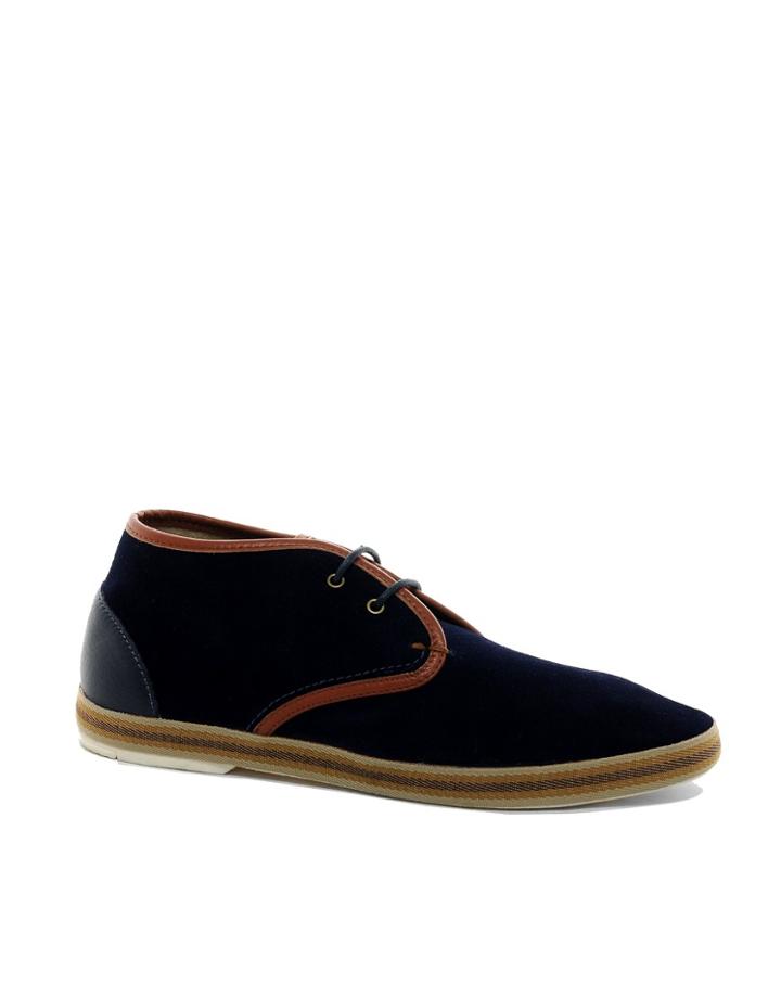 H By Hudson Canova Chukka Boots - Blue