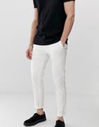 Burton Menswear Skinny Chinos In White - White