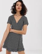 Rusty Andalusia Wrap Dress-black