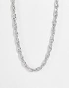 Icon Brand Interlocking Chain Necklace In Silver