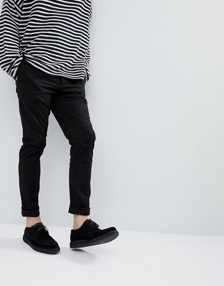 Allsaints Slim Chino In Black - Black