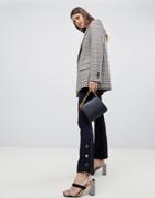 Emme Portray Pants With Button Detailing - Navy