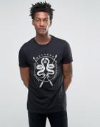 Asos T-shirt With Snake Print - Black