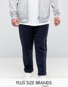 Duke Plus Stretch Chinos In Navy - Navy
