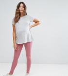 Asos Maternity Petite Full Length Leggings - Pink
