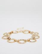 Asos Circle Link Choker Necklace - Gold