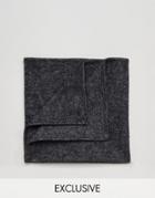 Reclaimed Vintage Pocket Square In Black - Black