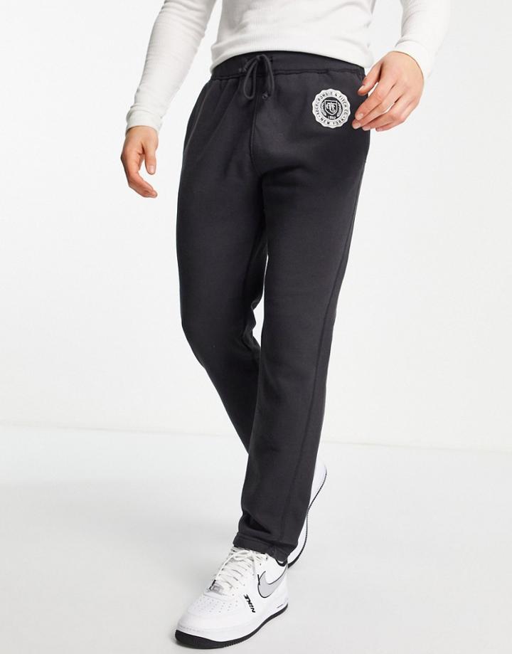 Abercrombie & Fitch Fleece Sweatpants In Black