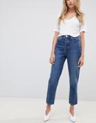 Tomorrow Highwaisted Straight Leg Jean With Organic Cotton-blue
