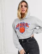Nba New York Knicks Logo Hoodie-gray