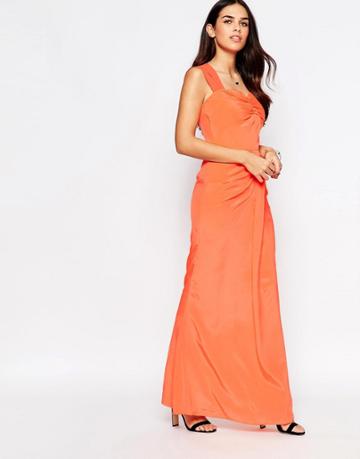 Vlabel Peck Maxi Dress - Peach