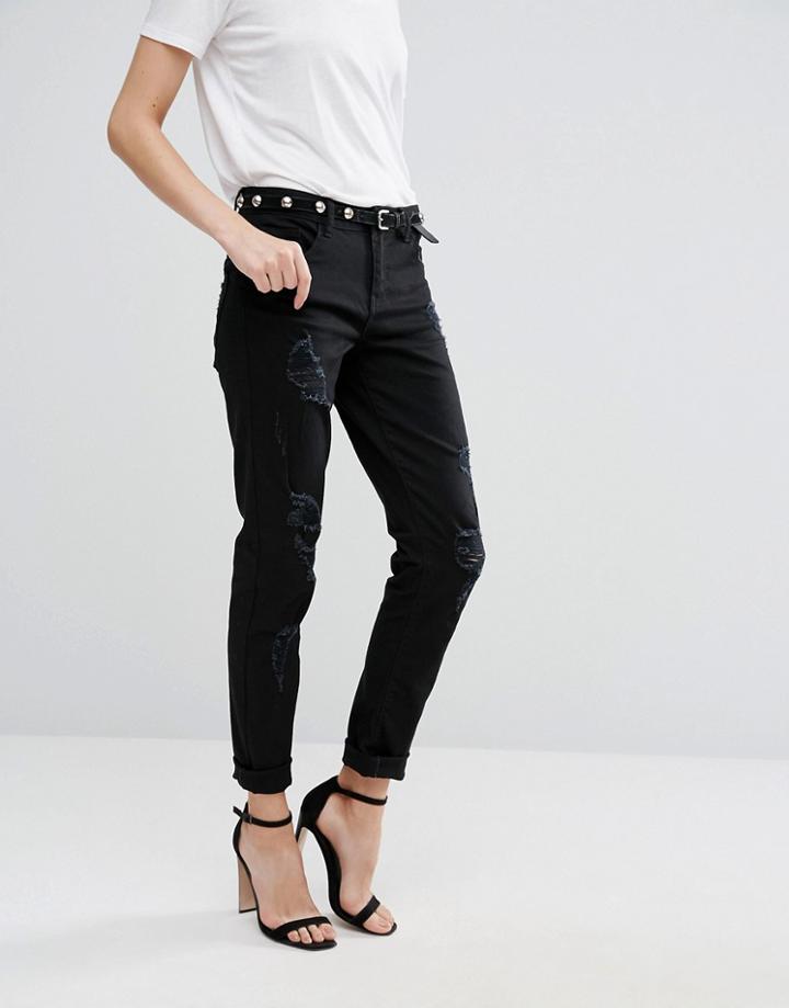 Vila Black Skinny Jeans - Black