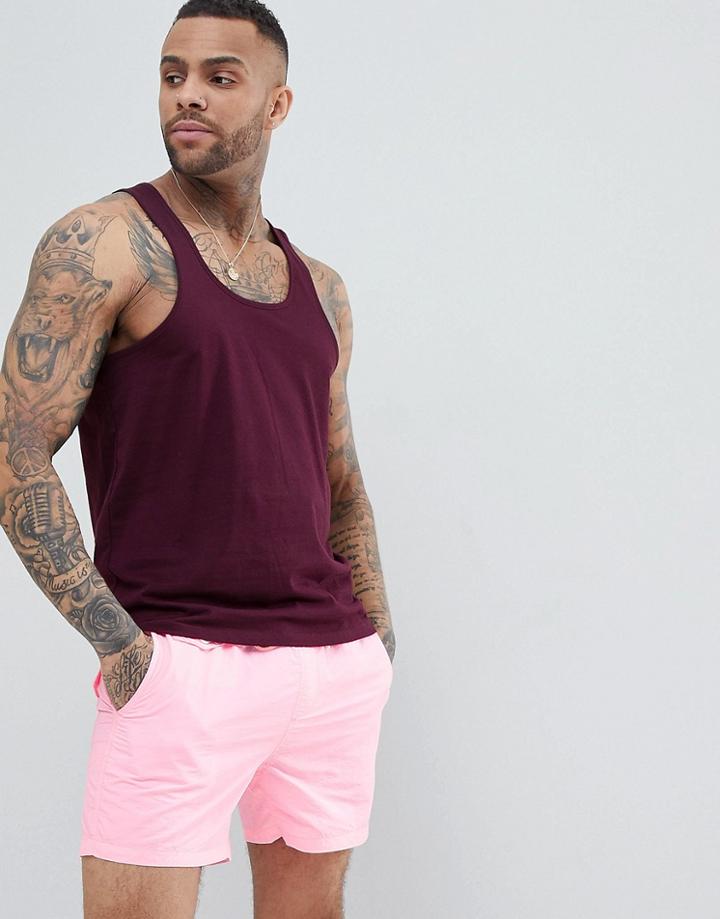 Brave Soul Neon Swim Short - Pink