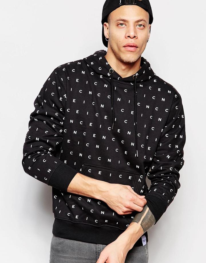 Nicce All Over Hoody - Black